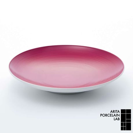 JAPAN AUTUMN 平皿（大） ワインレッド【ARITA PORCELAIN LAB（アリタポーセリンラボ）】