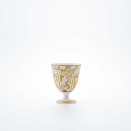 JAPAN AUTUMN 馬上杯 あやめ梅散し ゴールド【ARITA PORCELAIN LAB（アリタポーセリンラボ）】