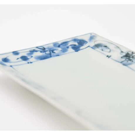 岡晋吾 天平長皿 牡丹唐草【ARITA PORCELAIN LAB（アリタポーセリンラボ）】