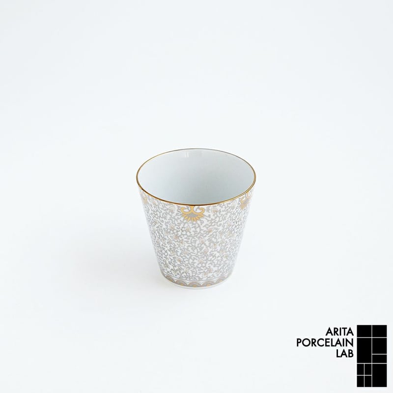 JAPAN EARTH ロックカップ 更紗 ゴールド【ARITA PORCELAIN LAB( JAPAN EARTH ロックカップ 更紗 ゴールド【ARITA PORCELAIN LAB(