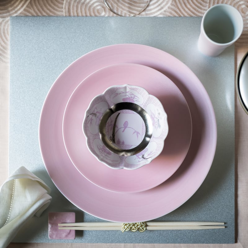 JAPAN CHERRY 平皿(中) ソメイ 【ARITA PORCELAIN LAB(アリタ JAPAN CHERRY 平皿(中) ソメイ 【ARITA PORCELAIN LAB(アリタ