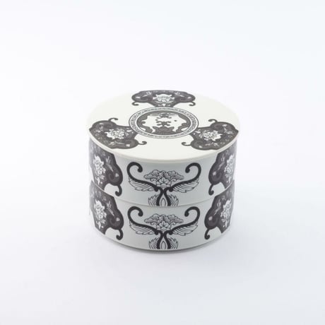 JAPAN SNOW ミニお重（二段重） 古伊万里草花紋※全４色【ARITA PORCELAIN LAB（アリタポーセリンラボ）】