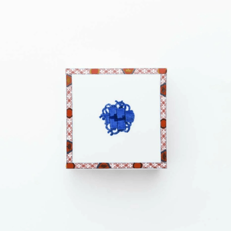 二段重 ゴールド 巻物四君子 化粧箱入【ARITA PORCELAIN LAB（アリタポーセリンラボ）】