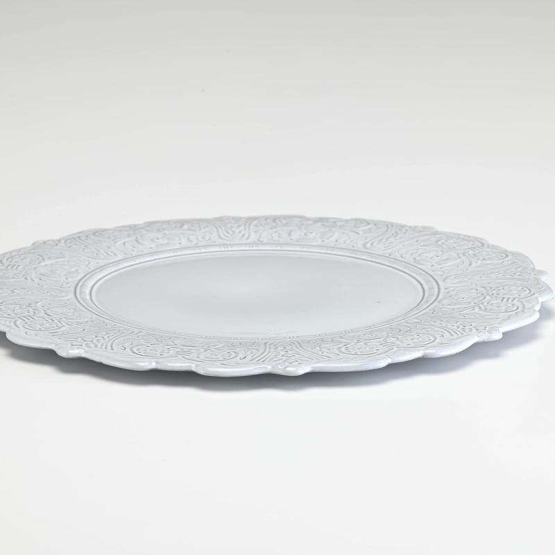 フランスのNidervillerファイアンス皿 Berain' プレゼンテーションプレート 32cm【NIDERVILLER（ニデルヴィレ