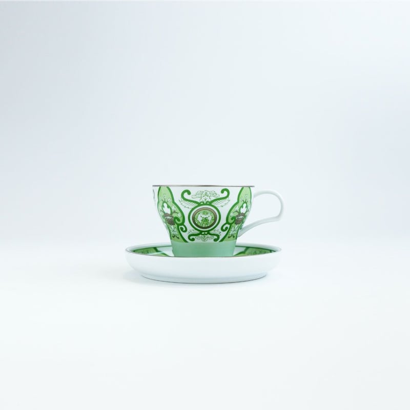 JAPAN TEA ティーカップ＆ソーサー 古伊万里草花紋【ARITA