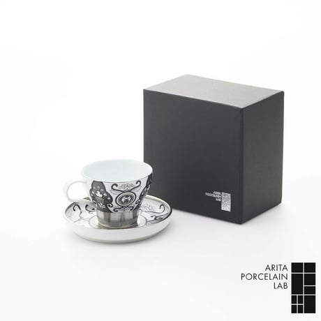 JAPAN SNOW カップ＆ソーサー 古伊万里草花紋 化粧箱入【ARITA PORCELAIN LAB（アリタポーセリンラボ）】