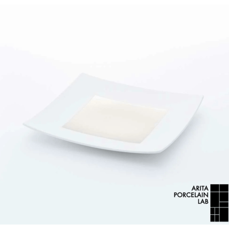 JAPAN SNOW 正方皿プラチナ(小）（中）（大）（特大） 【ARITA PORCELAIN LAB（アリタポーセリンラボ）】
