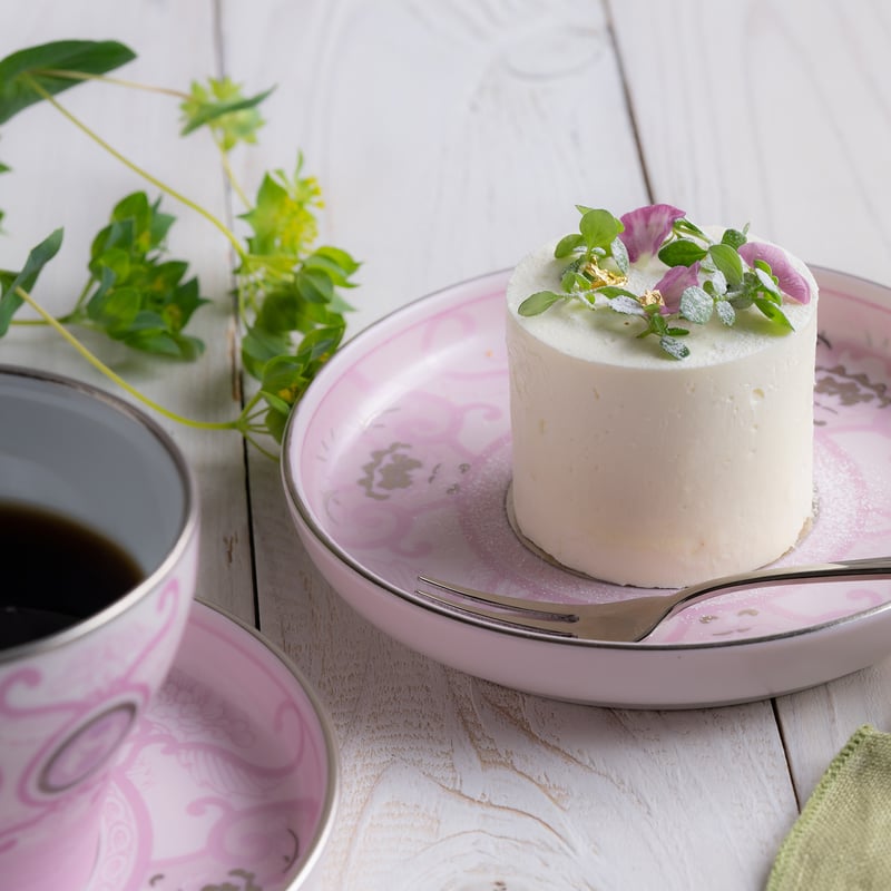 アリタポーセリンラボ：JAPAN CHERRY銘々皿 古伊万里草花紋2枚セット☆ 銘々皿 JA古伊万里草花紋 ワインレッド | ARITA PORCELAIN LAB