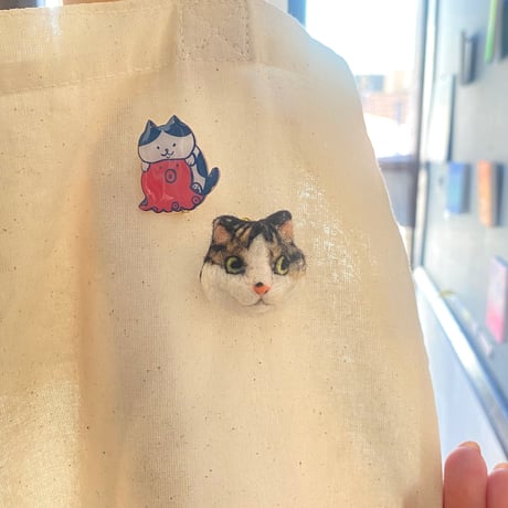 【品番:モE】羊毛の猫ちゃんブローチ