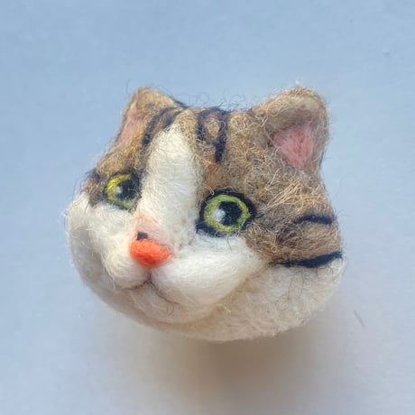 【品番:モK】羊毛の猫ちゃんブローチ