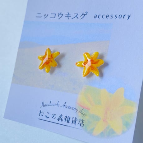 【季節限定】ニッコウキスゲのイヤリングorピアス