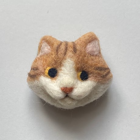 羊毛ねこマグネット【長毛キョロちゃん】