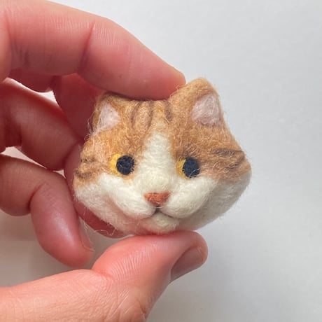 羊毛ねこマグネット【長毛キョロちゃん】