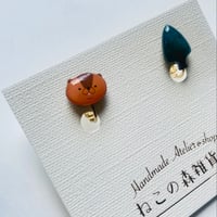 ビーバーくんのアシンメトリー　イヤリングorピアス