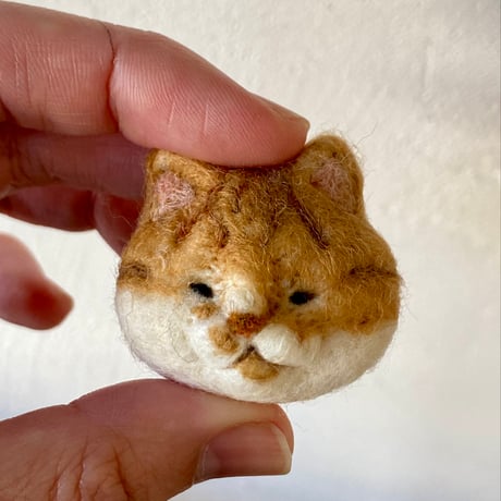 羊毛ねこマグネット【なめこ】