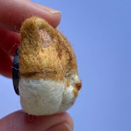 羊毛ねこマグネット【なめこ】