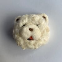 わんちゃんのブローチ 【白チャウチャウ】
