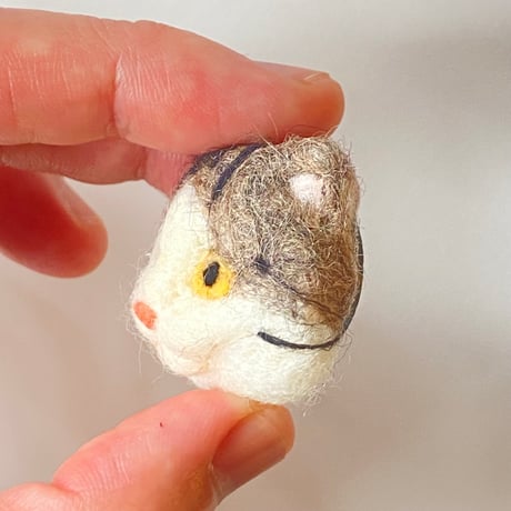 羊毛ねこマグネット【のりたま】