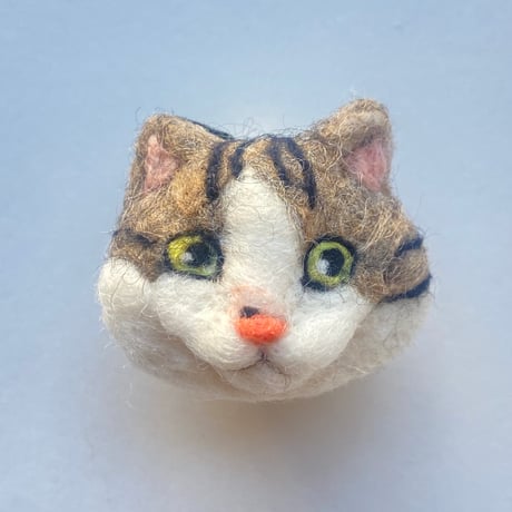 【品番:モK】羊毛の猫ちゃんブローチ