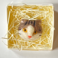 羊毛ねこマグネット【のりたま】