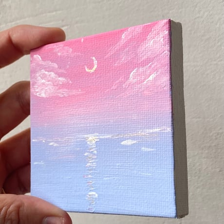 原画【soraumi】princess 7.5㎝ canvas イーゼル付
