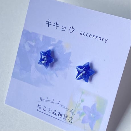 【季節限定】キキョウのイヤリングorピアス