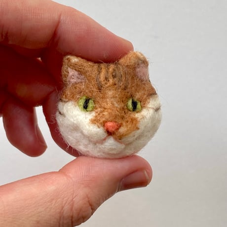 羊毛ねこマグネット【なつ】