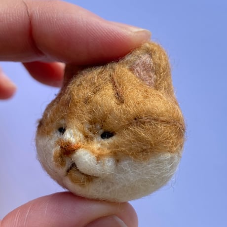 羊毛ねこマグネット【なめこ】