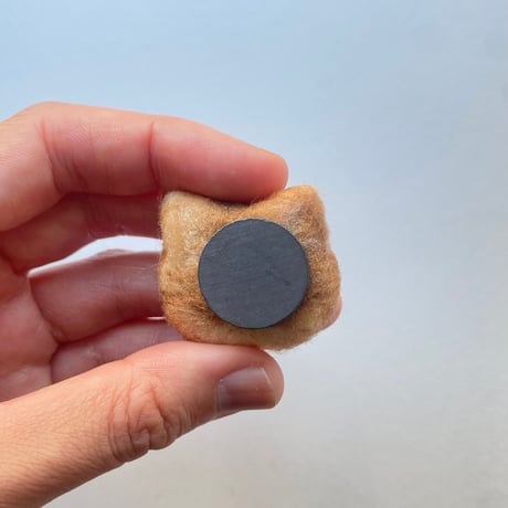 羊毛ねこマグネット【ボス茶】