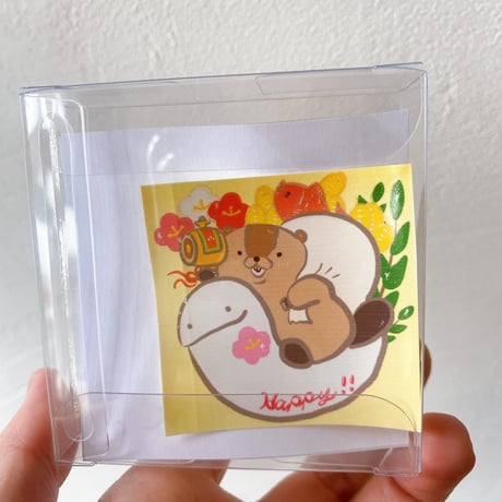 しろへびくん。ブローチ