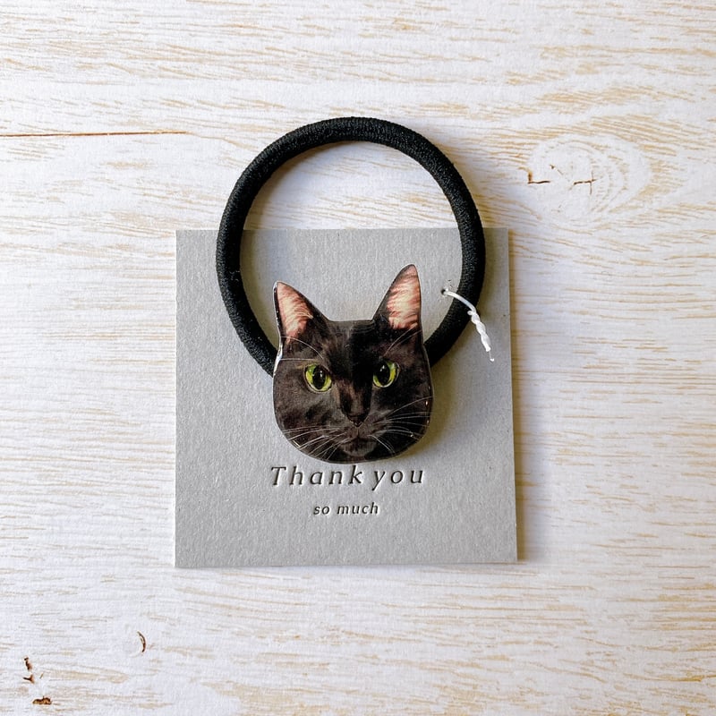 レジンヘアゴム ガーデンハウス(黒猫ちゃん) レジンヘアゴム ガーデンハウス(黒猫ちゃん) レジンヘアゴム黒猫