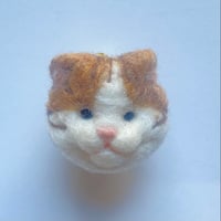 【しまこ】羊毛の猫ちゃんブローチ