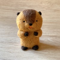 ビーバーくんの羊毛お人形マスコット