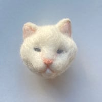 【品番:モF】羊毛の猫ちゃんブローチ