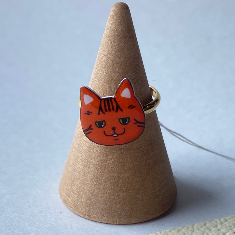 再販！トラねこちゃんのピンキーリング［小指用フリーサイズ］ | ね