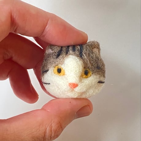 羊毛ねこマグネット【のりたま】