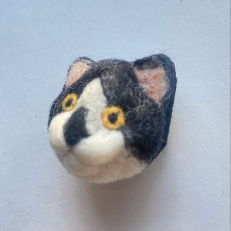 羊毛ねこマグネット【ぶち郎】