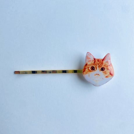 長毛茶猫さんのヘアピン