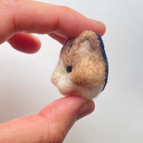 羊毛ねこマグネット【長毛茶さん】
