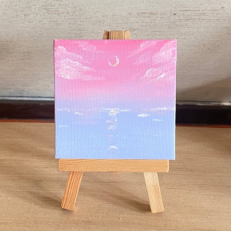 原画【soraumi】princess 7.5㎝ canvas イーゼル付