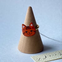 再販！トラねこちゃんのピンキーリング［小指用フリーサイズ］