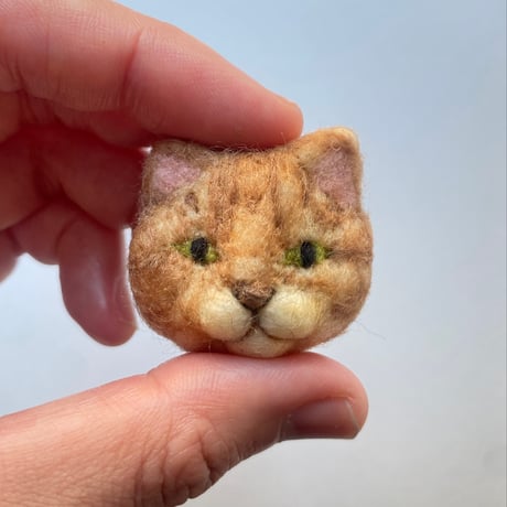 羊毛ねこマグネット【ボス茶】