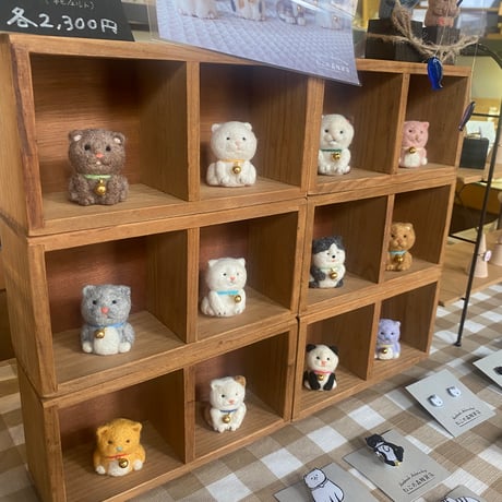 羊毛プチねこマスコット【ニ毛(茶白)】