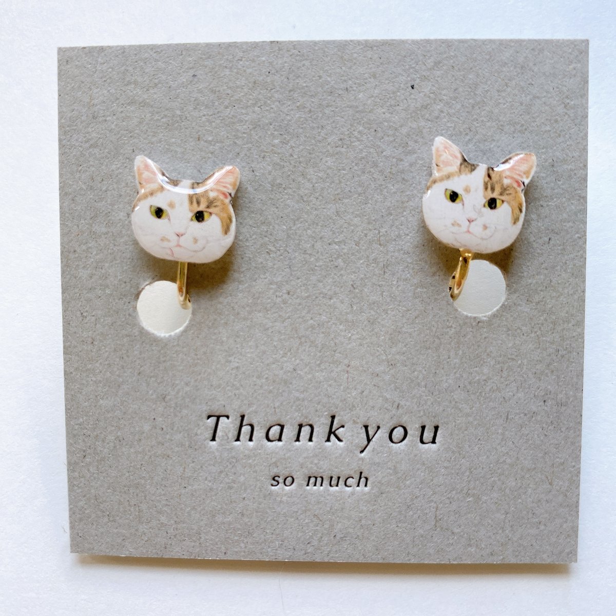 キュンとなる ねこねこさん　　※イヤリング価格となっております キュンとなる ねこねこさん※イヤリング価格となっております