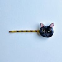黒猫さんのヘアピン