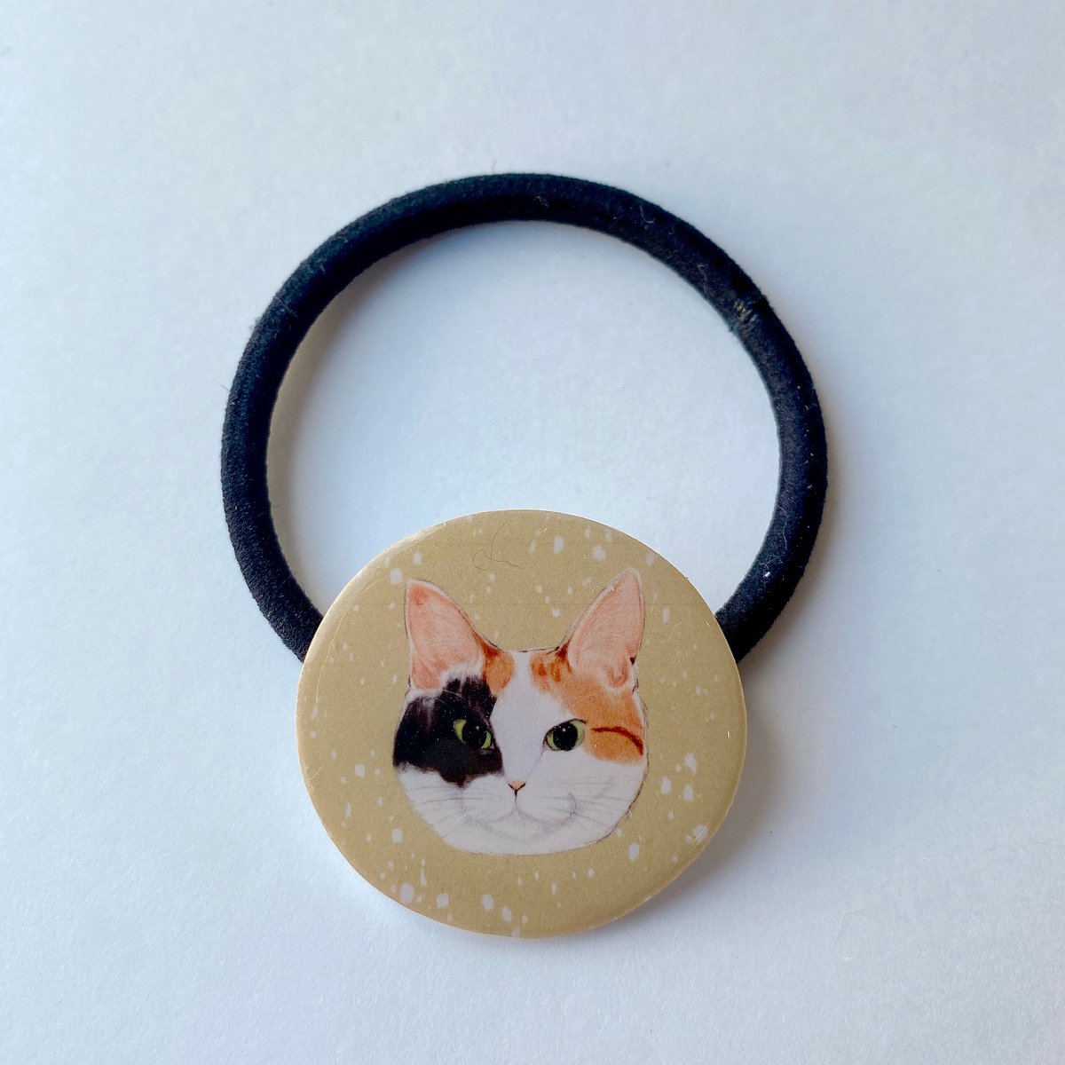 猫のヘアゴム【三毛猫】 | ねこの森雑貨店