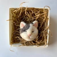 羊毛ねこマグネット【大江戸】