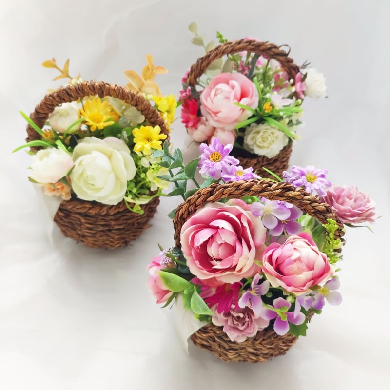 バスケットアレンジ【ミニガーデン】 | MAPLE FLOWER＆COFFEE