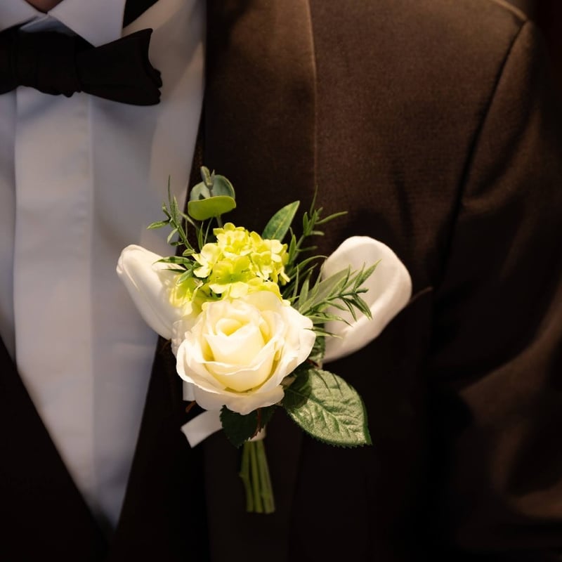 オーダーメイド】ブーケ ブートニア付き