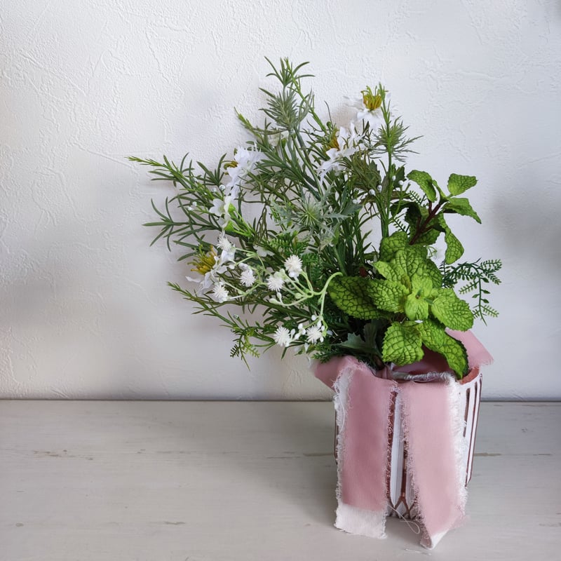 花瓶　98952 韓国雑貨】花瓶 生け花 ウェーブ ハンドメイド 剣山 ユニーク (EPOK